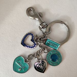 Heart Charm Teal Keychain/Bag Charm